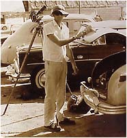 Bud Browne in Makaha Beach, 1962