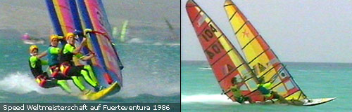 Speedsurfen Fuertventura 1986