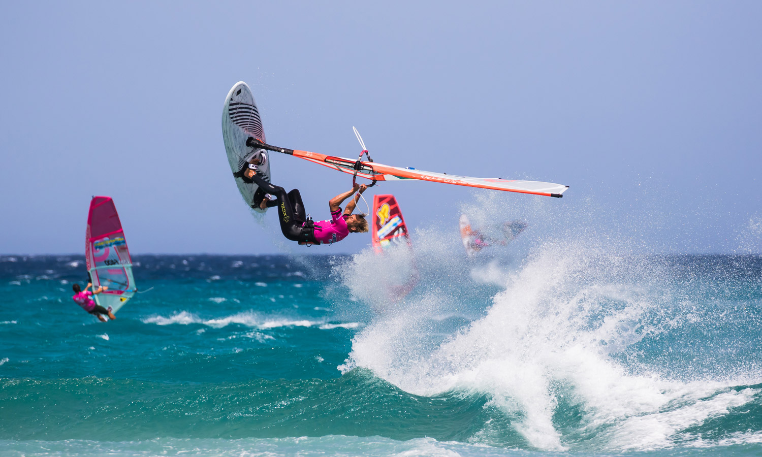 PWA Windsurf World Cup Fuerteventura 2018 - Freestyle Action am Sotavento Beach