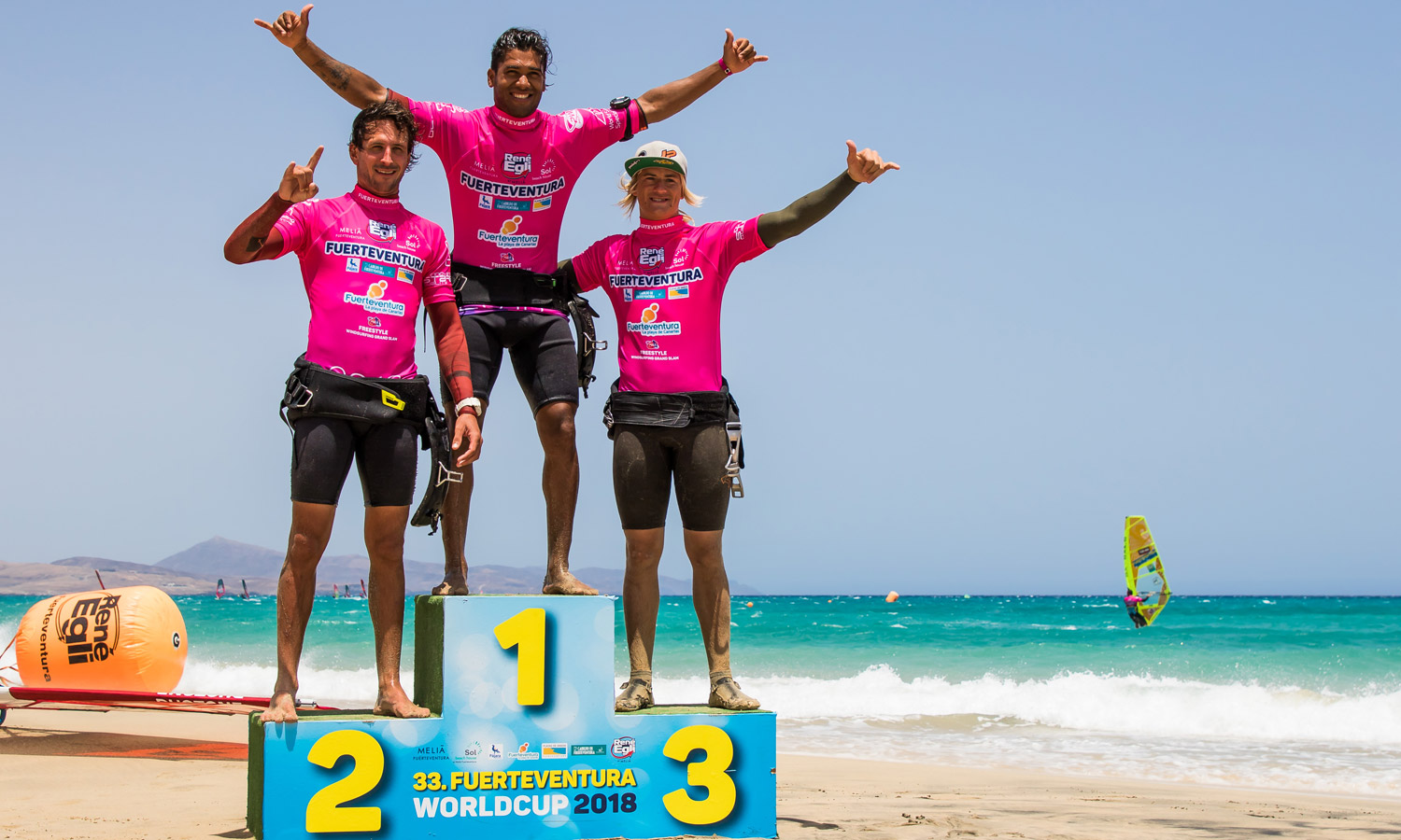 PWA Windsurf World Cup Fuerteventura 2018 - Freestyle Action am Sotavento Beach