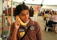 Iballa Moreno: Windcheck mit Bananentelefon