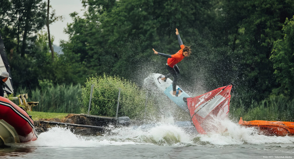 Matthieu Fontaine bei Trainingssprung.