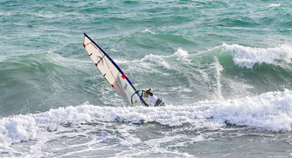 Maria Andres surfte auf Platz drei.