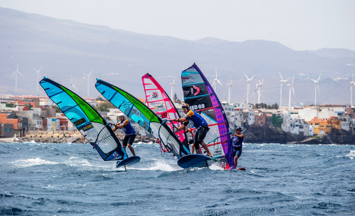 Auch vor Gran Canaria lagen die Foils vorn.