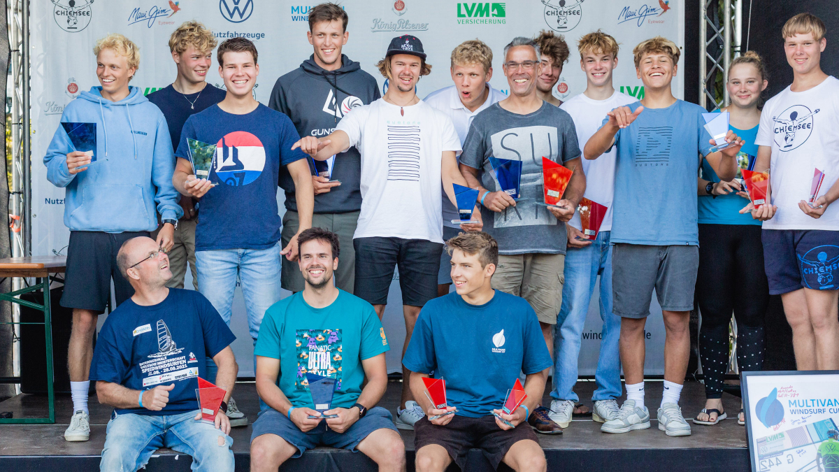 Die Teilnehmer des Windsurf Cup auf Usedom