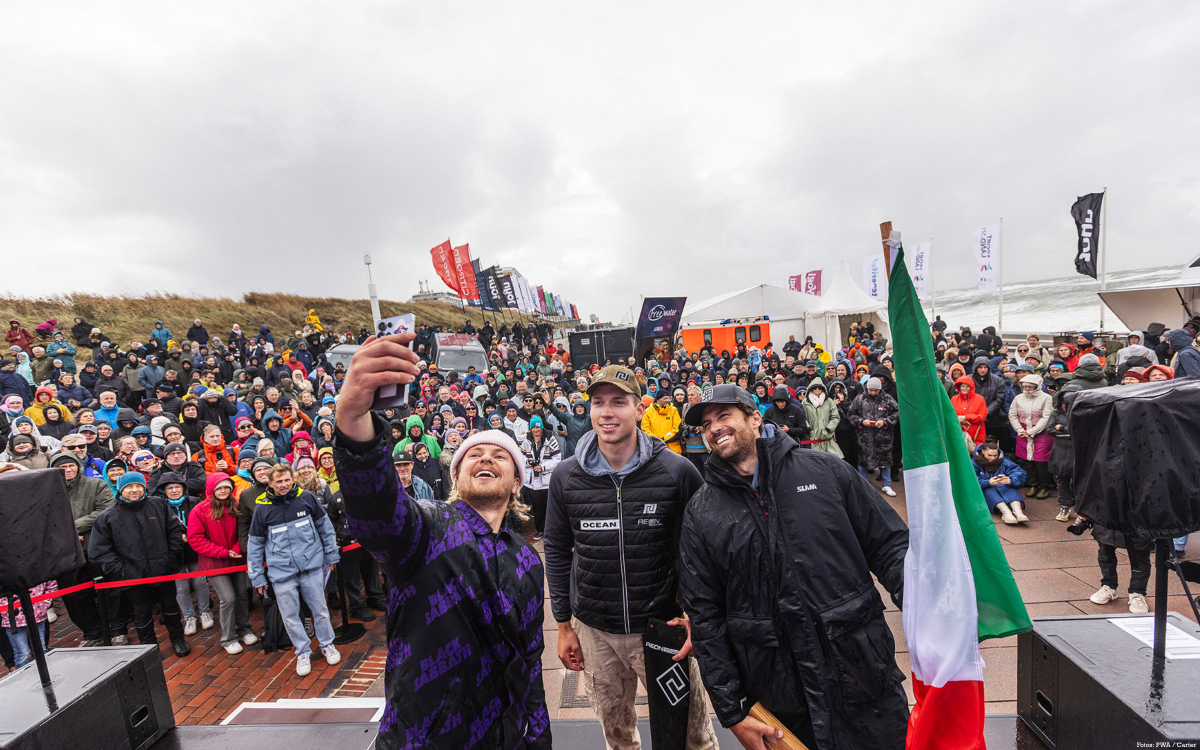 Selfies mit Fans: Maciek Rutkowski, Johan Soe, Matteo Iachino