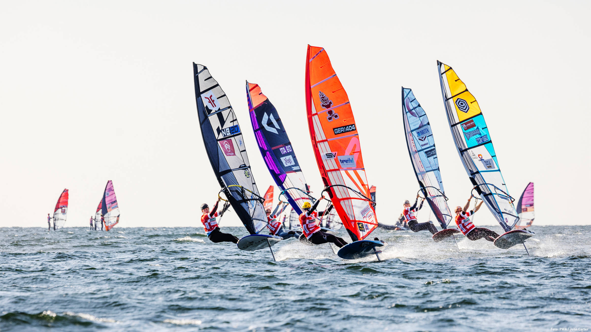Die Foil Slalom Rennen wurden fortgesetzt