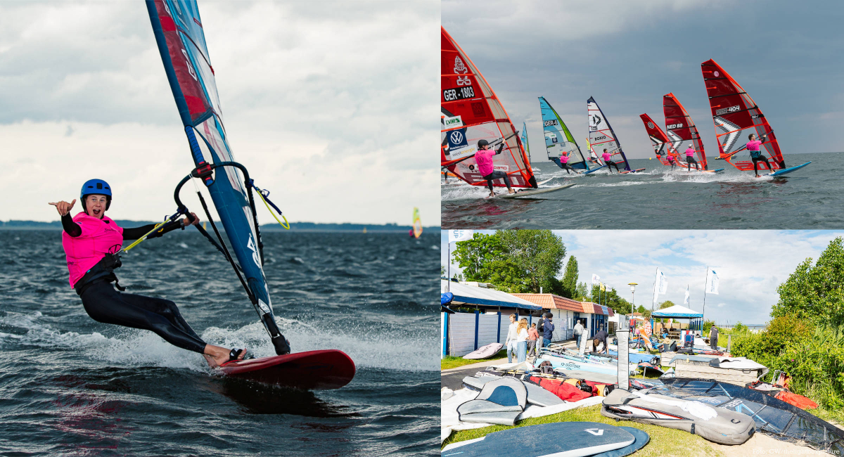 Windsurfen soll Spaß machen – auch wenn es bei Regatten um den Sieg geht.