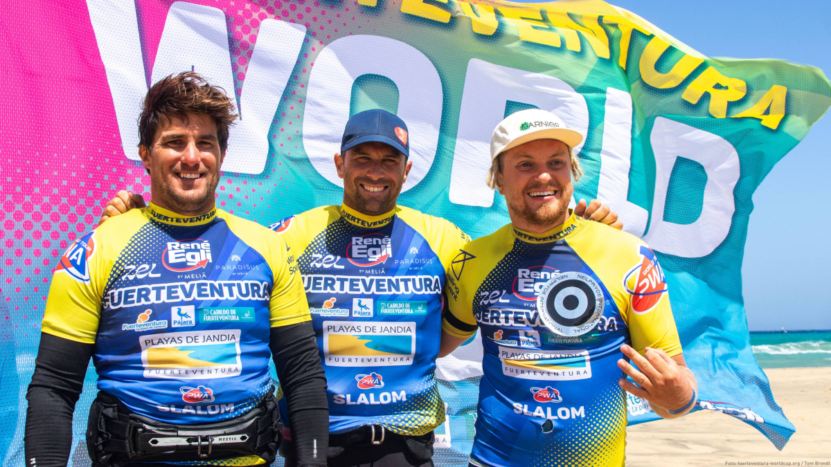 The podium at the World Championships