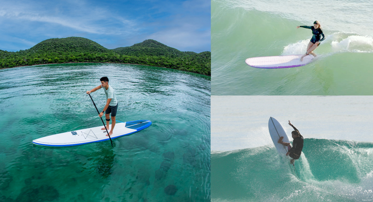 NSP offers an extensive product lineup for surfing and SUP.