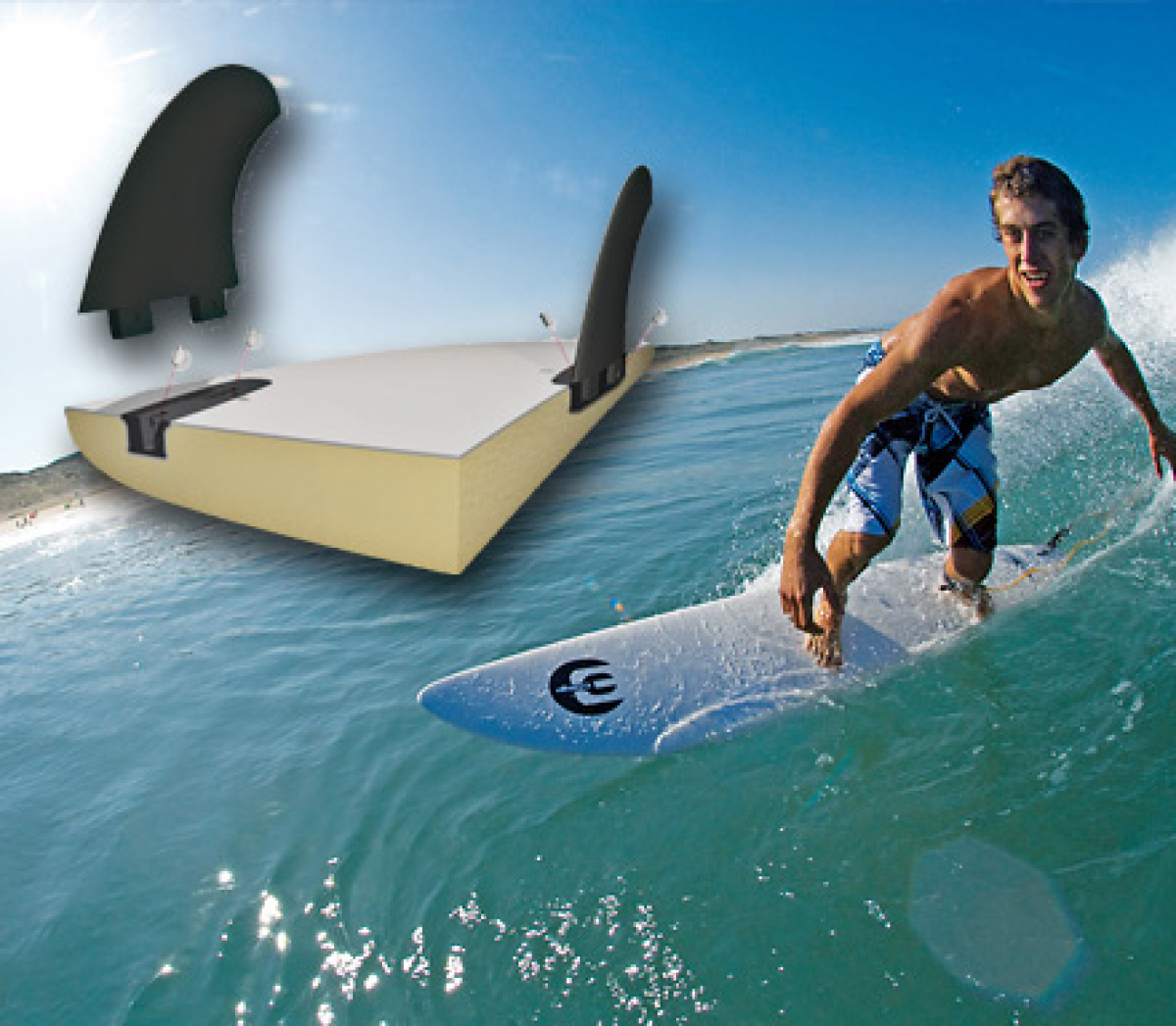 BIC Surfboards - mit FCS System