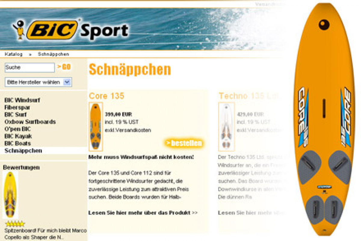 bicshop.de - Schnäppchen