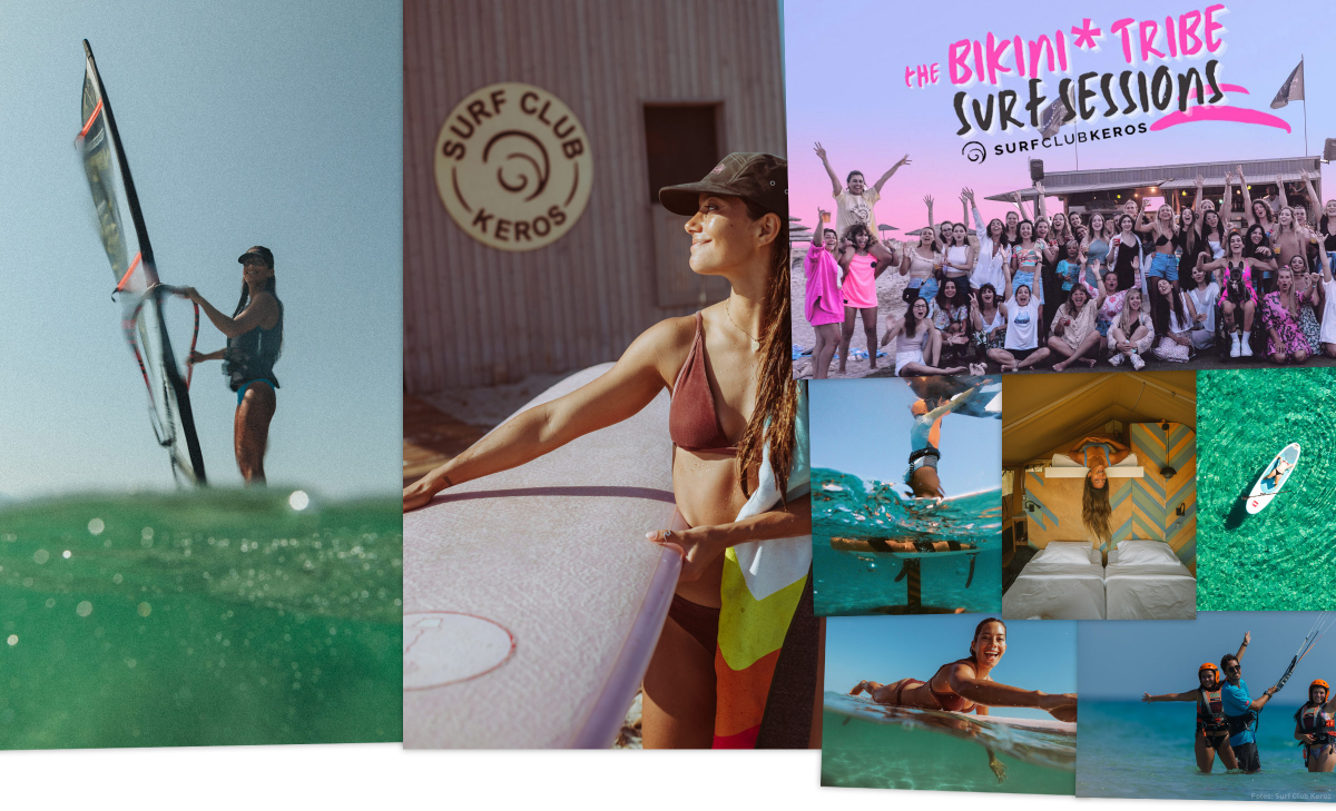 Bikini Tribe Surf Sessions auf Limnos - Girls only Camps
