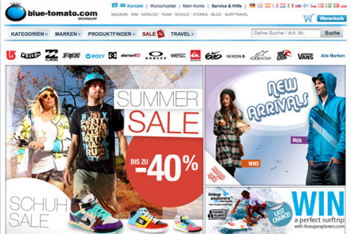 Summer Sale - bei blue-tomato.com