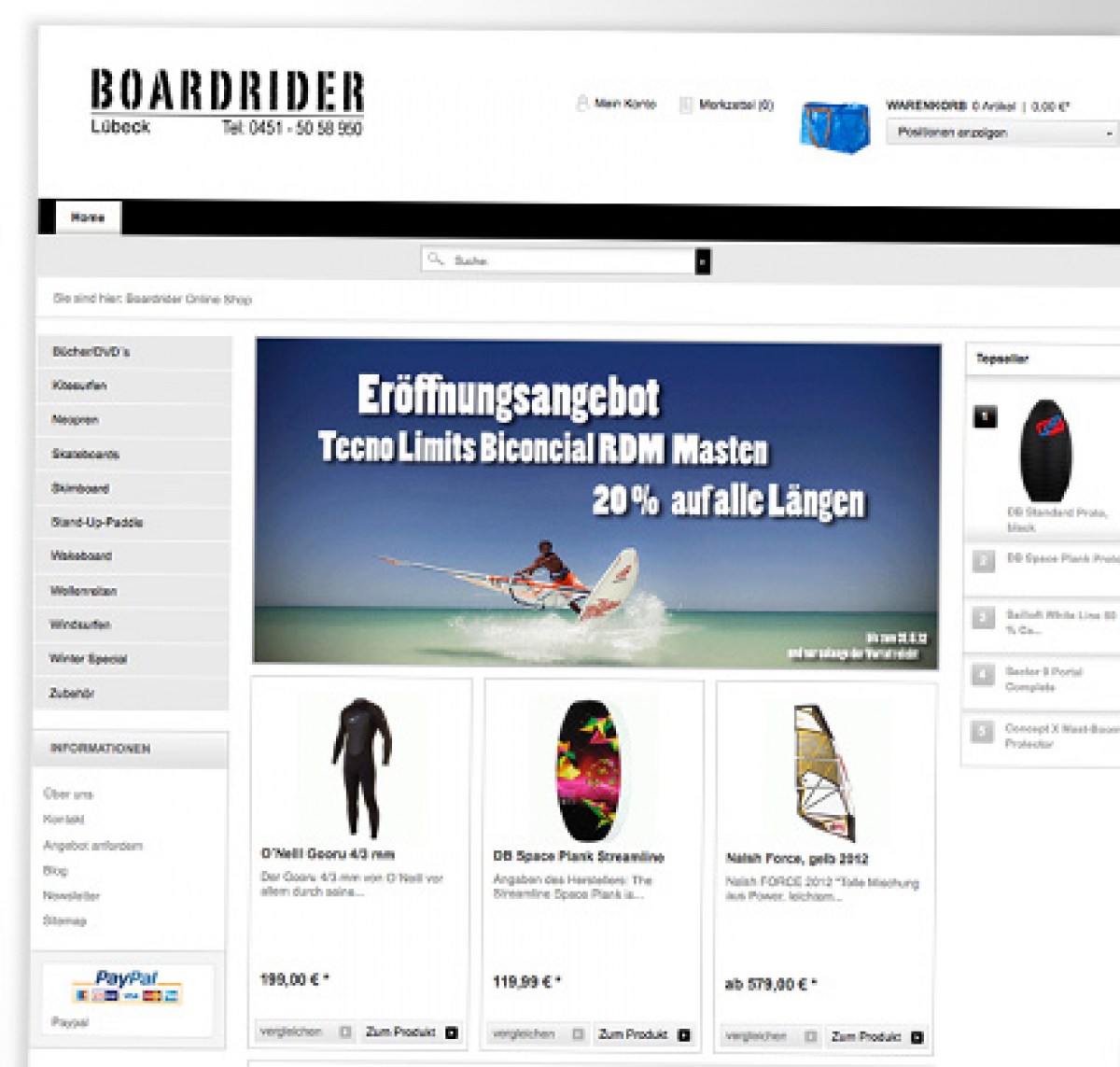Boardrider - Neuer Online Shop