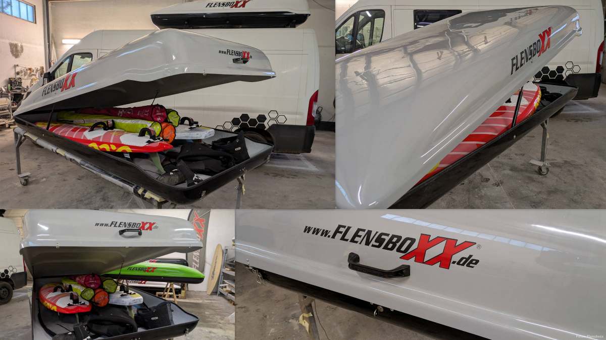 Dachbox in Wagenfarbe - bei Flensboxx
