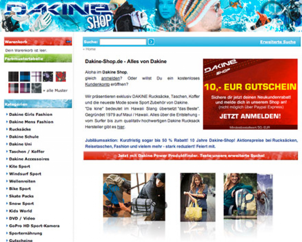 Dakine Shop - Jubiläum