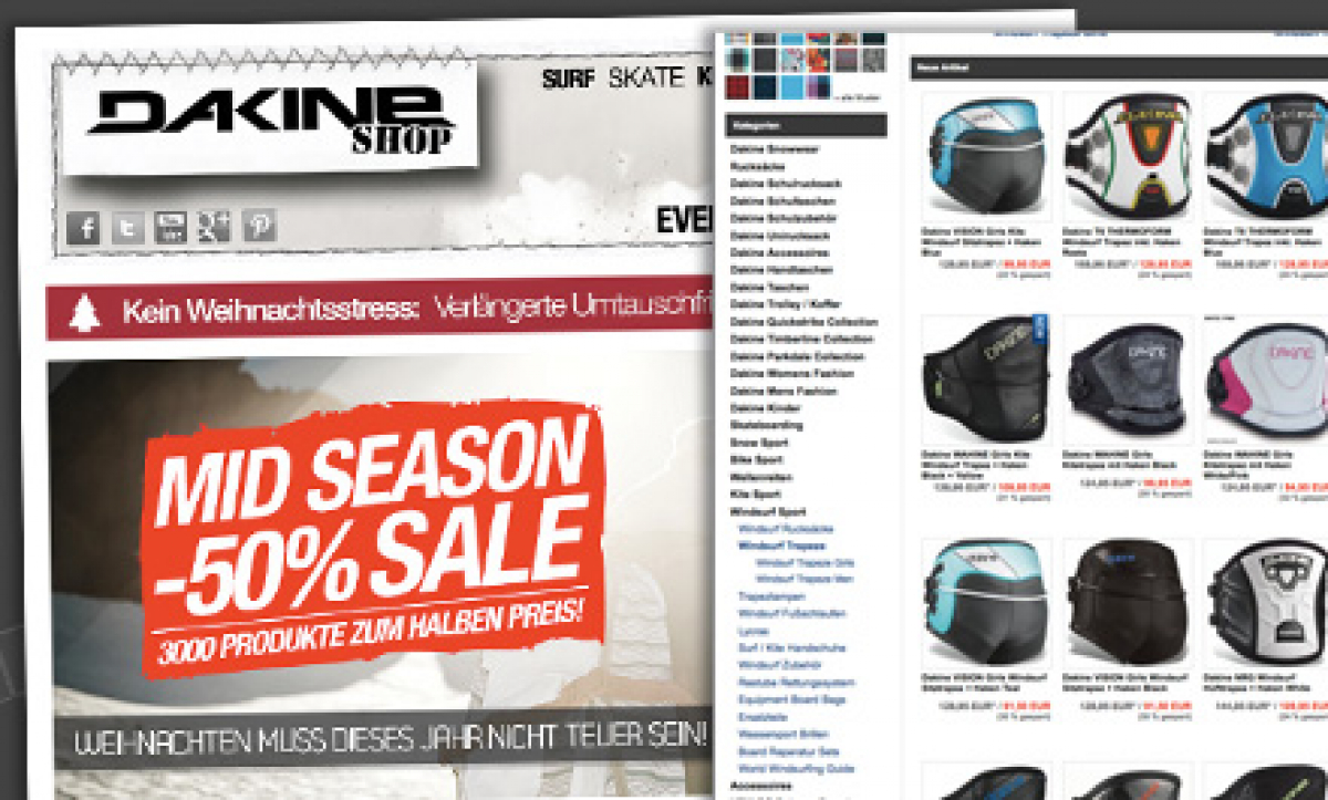 DaKine Shop Sale - bis zu 50% reduziert