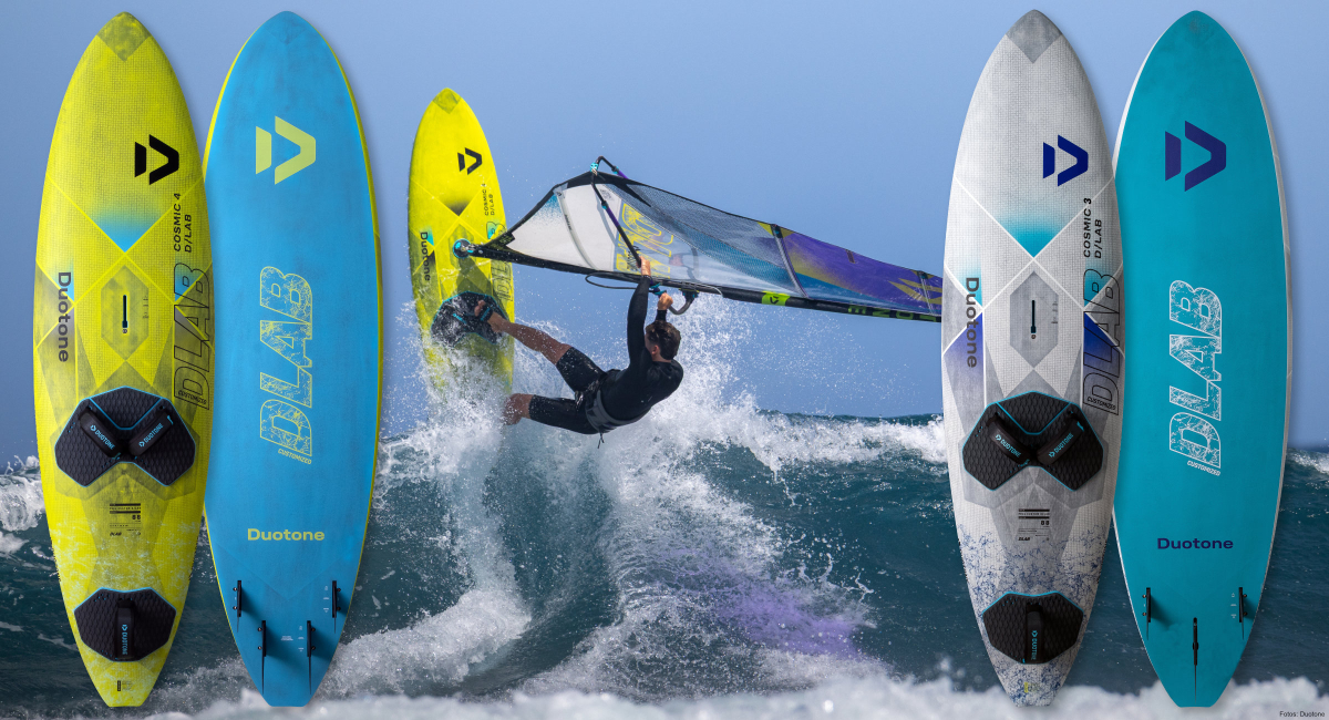 Duotone 2027er Cosmic D/LAB waveboards - thruster or quad fin setup