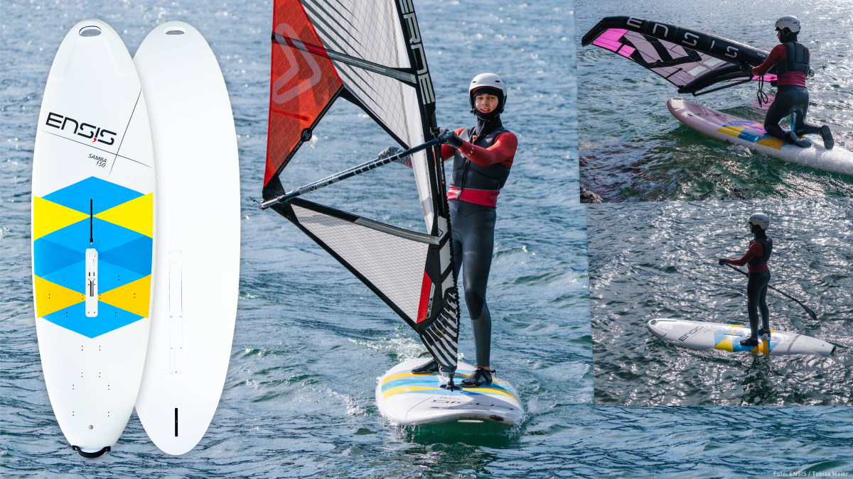 Das ENSIS Samba eignet sich zum Windsurfen, Wingsurfen und Stand-up Paddeln