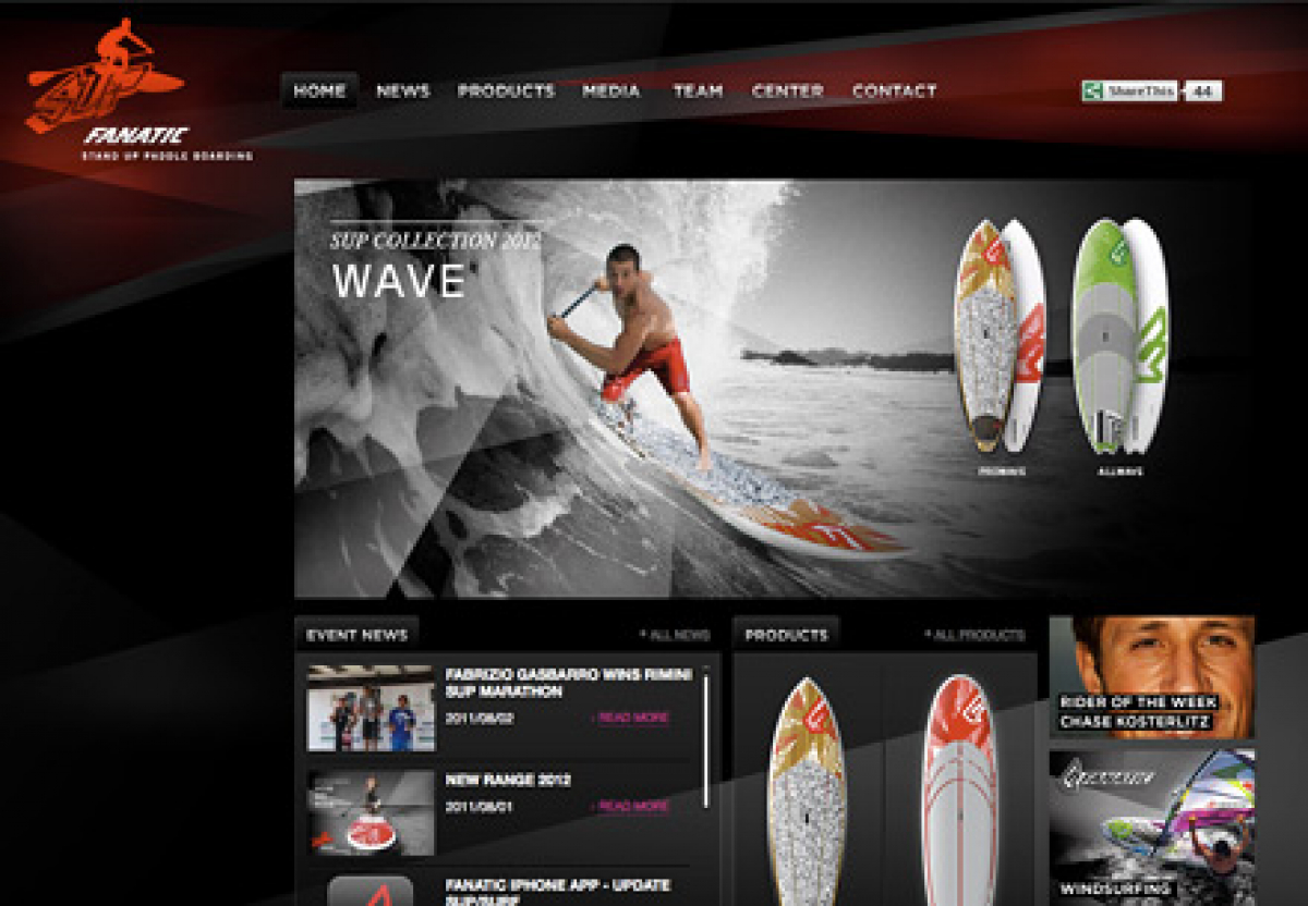 Fanatic SUP Range - Start mit neuer Website