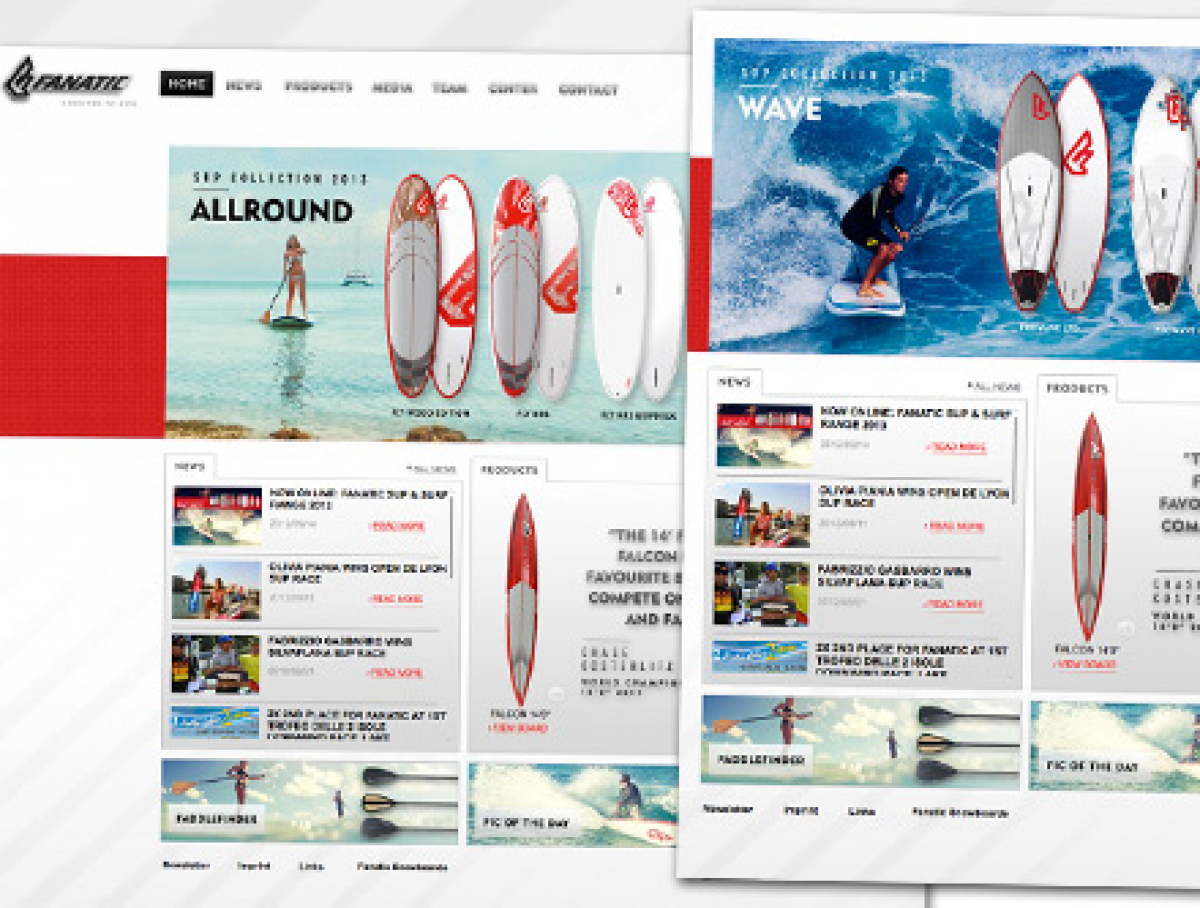 Fanatic SUP & Surf - 2013er Produkte online