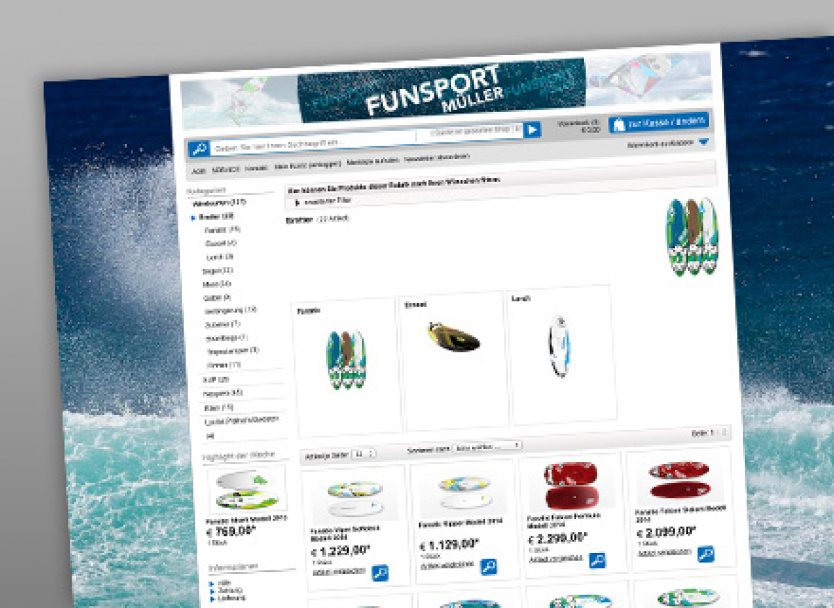 Funsport Müller - Neuer Online-Shop