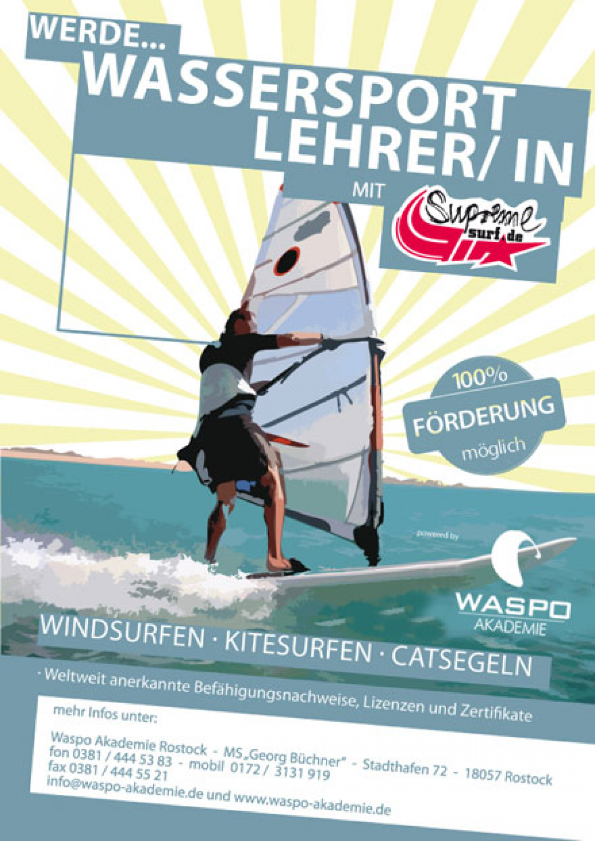 Geförderte Ausbildung - Wassersportlehrer(-in)