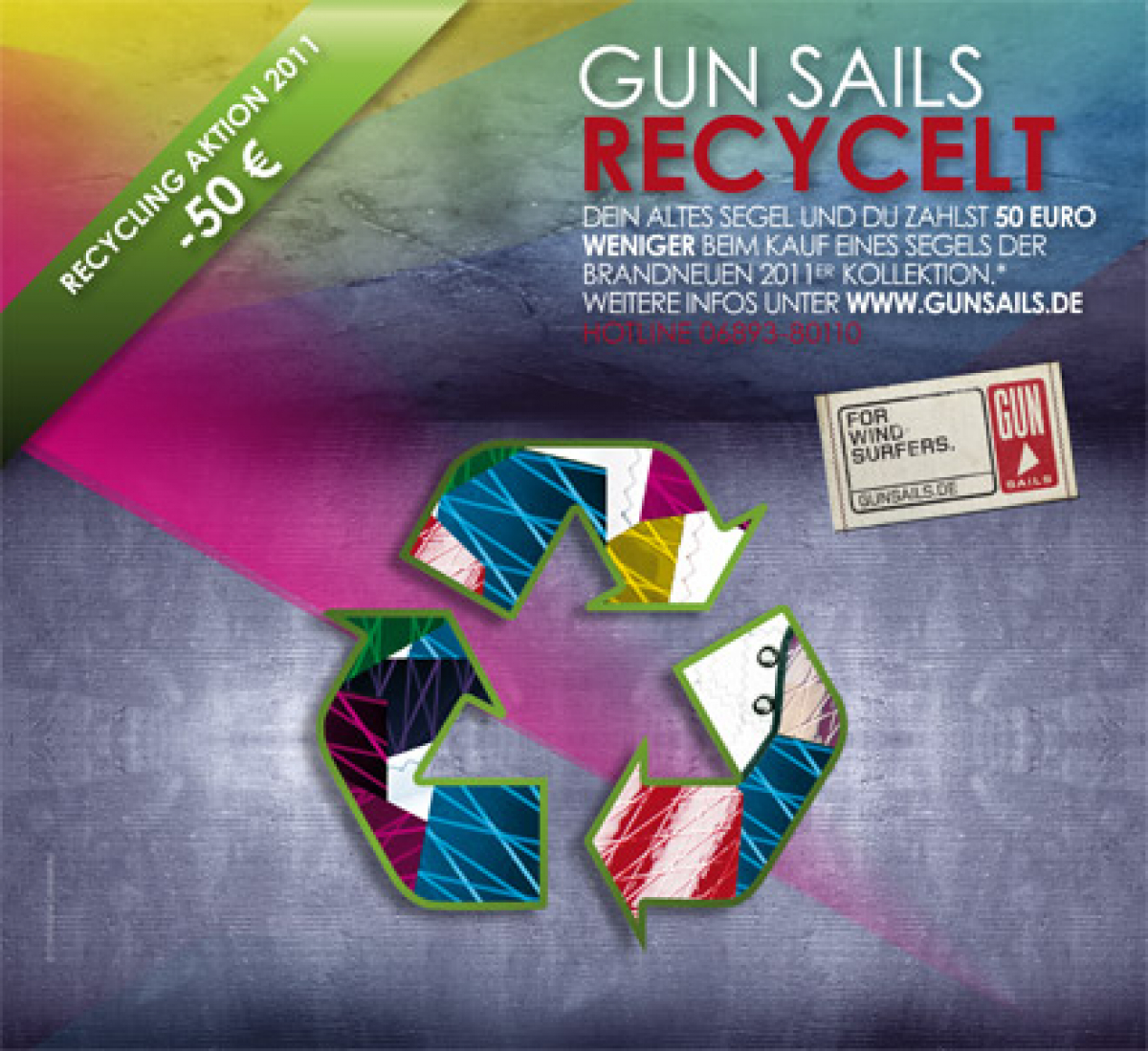 Gun Sails: Recycling - Alt gegen neu