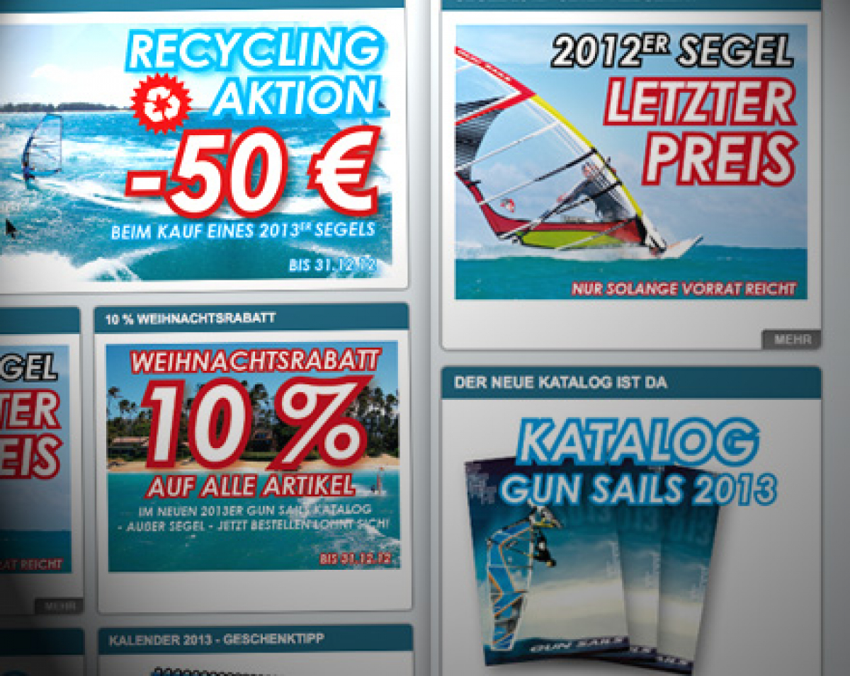 Gun Sails 2013 - Katalog + Weihnachtsrabatt