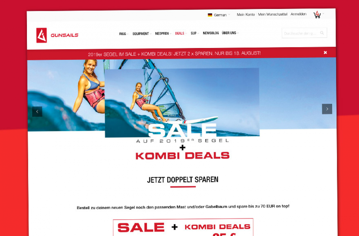 2019er Segel Sale - GUNSAILS reduziert die Preise