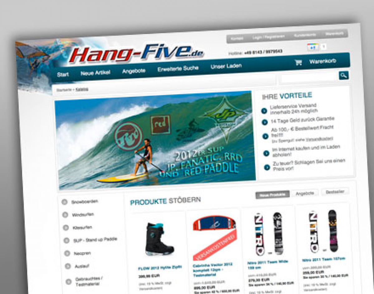 15% auf alles - Hang Five