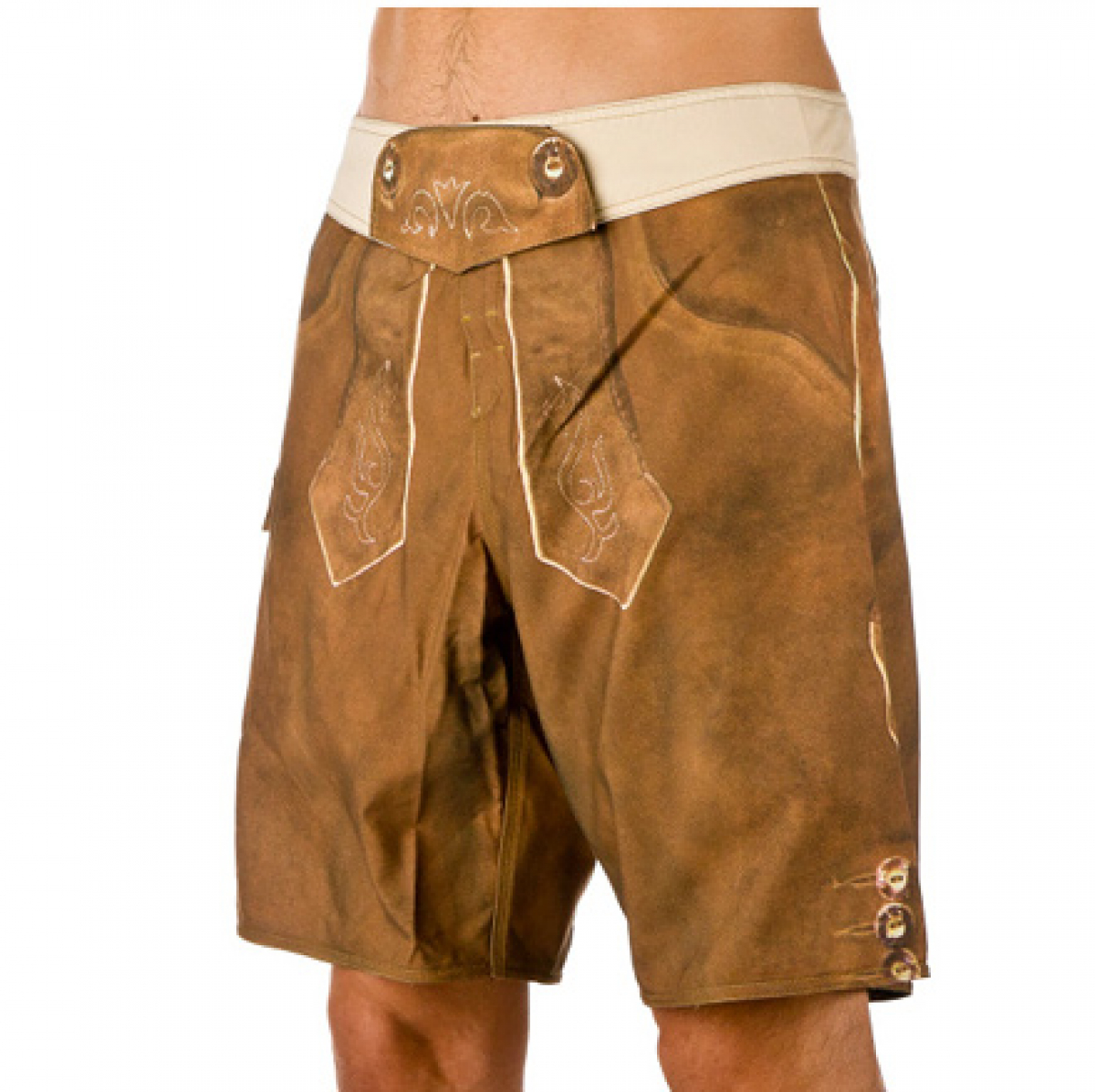 Leder-Look - Boardshort