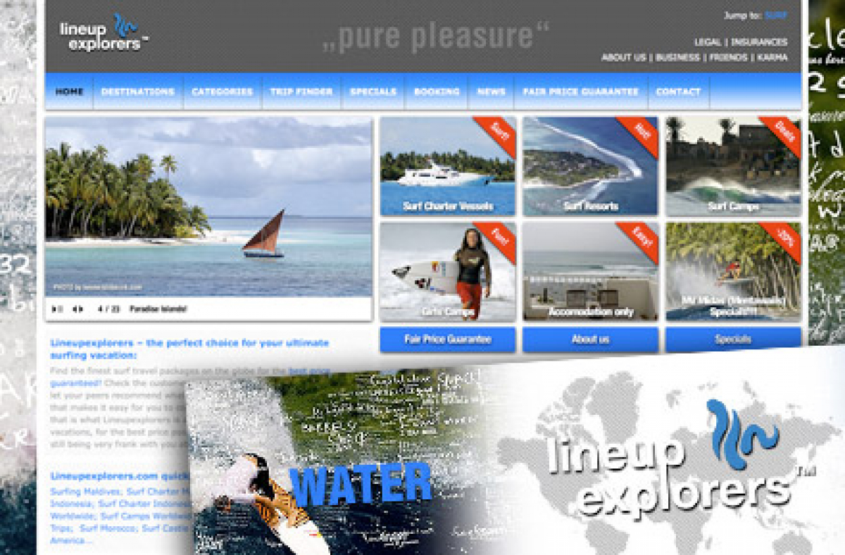 lineupexplorers.com - Surf Travel Plattform