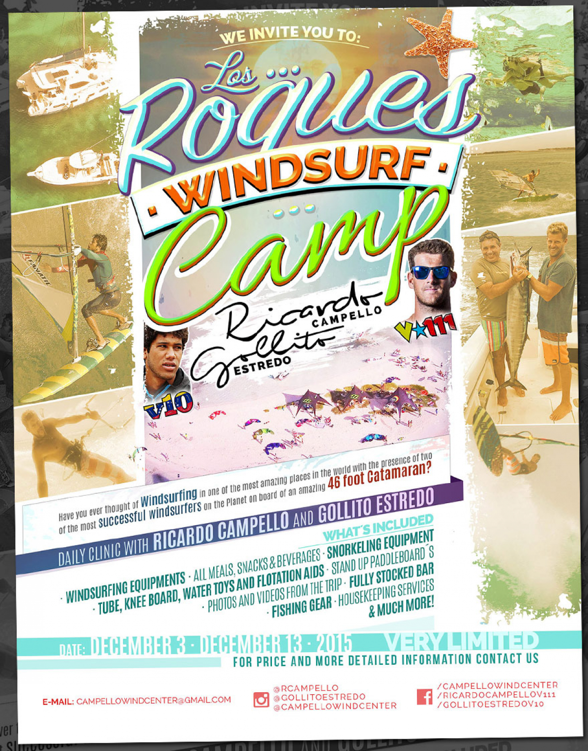 Windsurfing Camp - mit Gollito & Campello