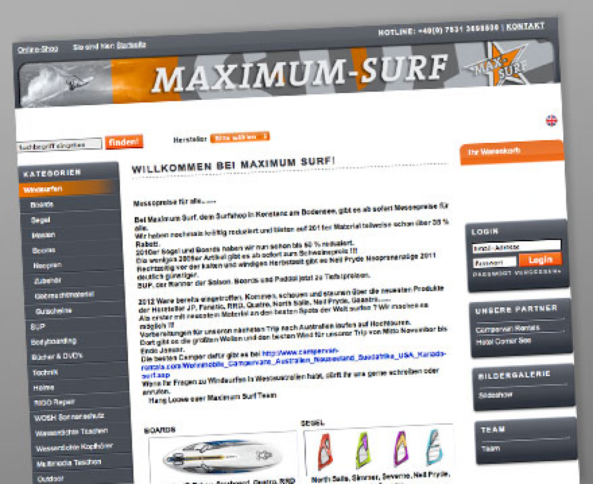 Messepreise - Maximum Surf