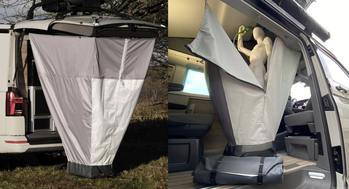 Mobile Dusche für Campervans und Sport - dailydose.de