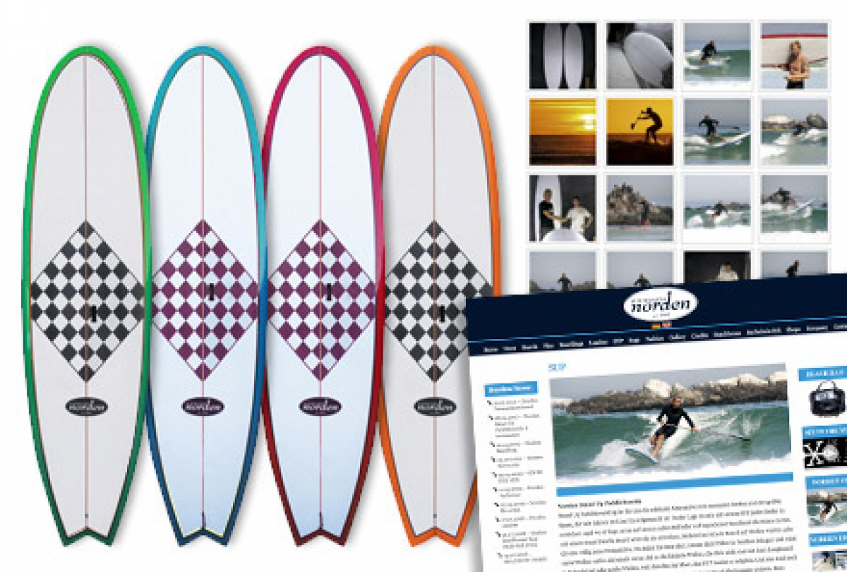 Norden SUP Boards - 2 Linien - Fish & Pin Tail