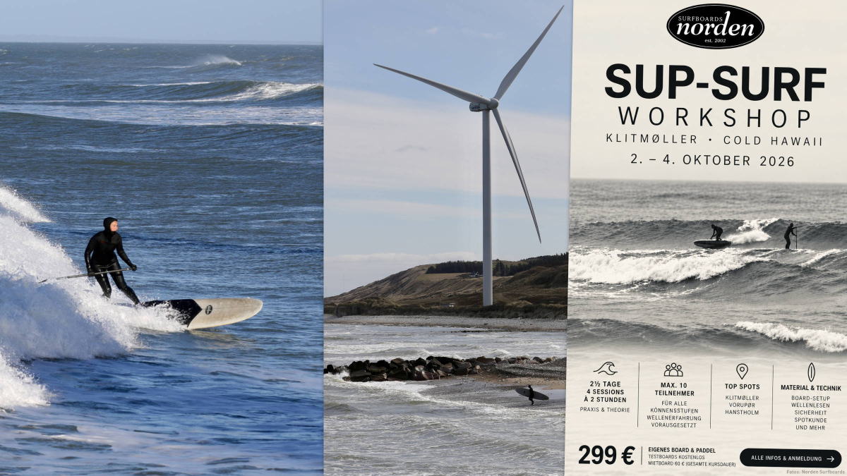 Norden Surfboards SUP surfing workshop in Klitmøller