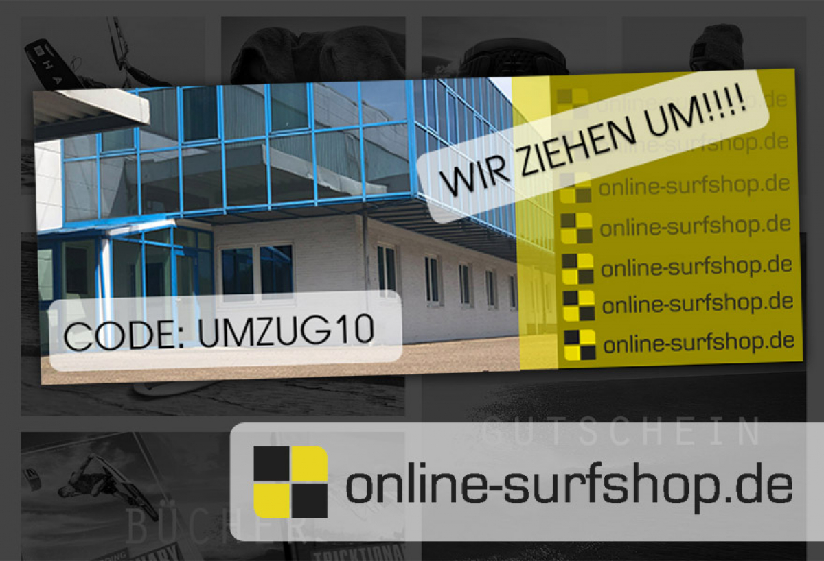 Online-Surfshop.de - 10% Umzugsrabatt