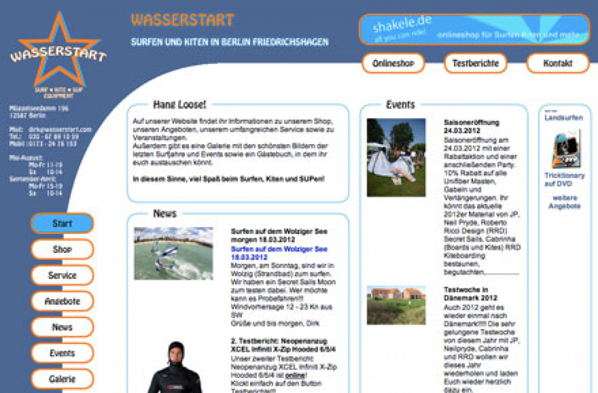 Saisoneröffnung - Surfshop Wasserstart