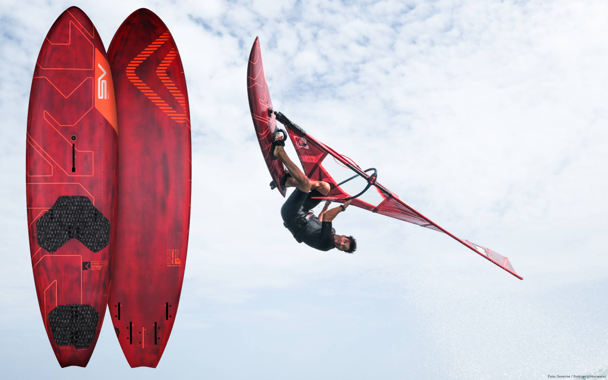 Das 2025er Pro Waveboard von Severne hört auf den Namen PYRO 025