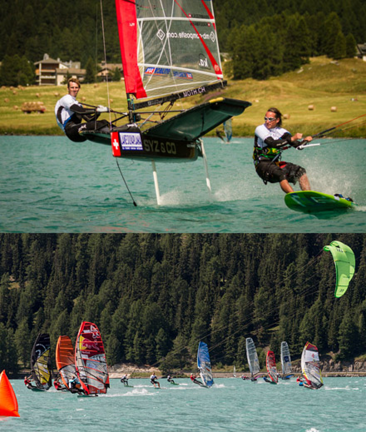 Engadinwind - Windsurfer, Kiter & Segler