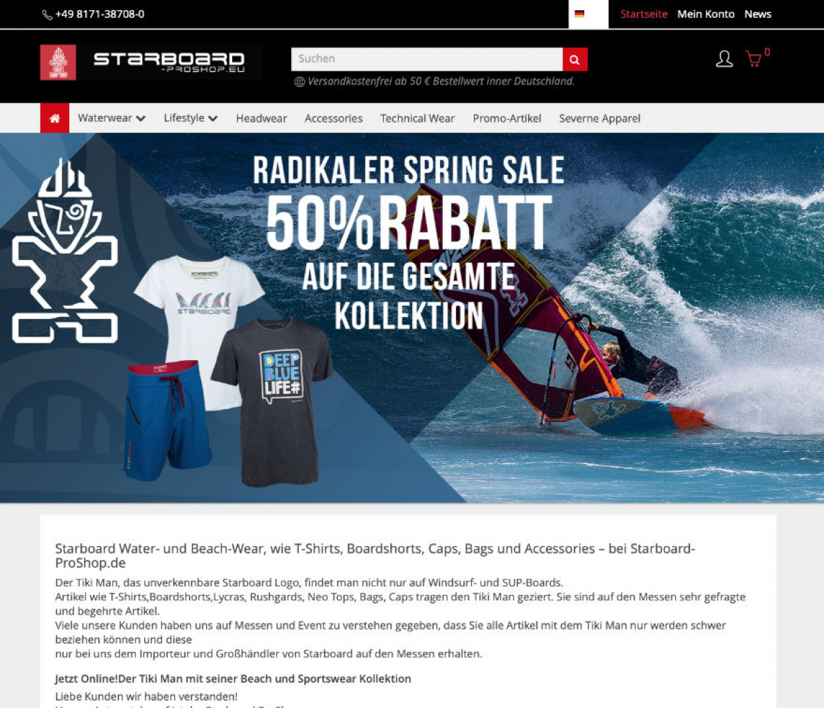 50% Rabatt - Starboard Proshop