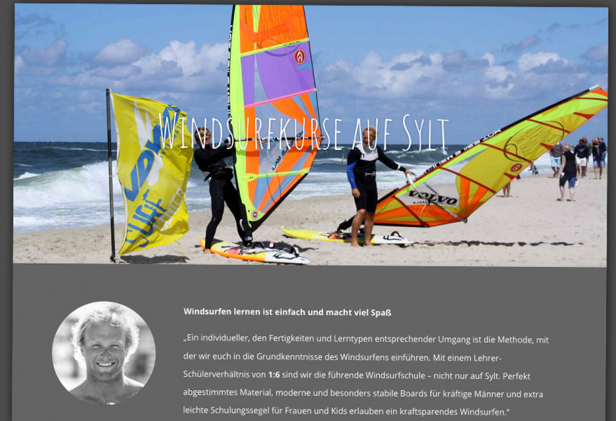 Windsurfen lernen - auf Sylt