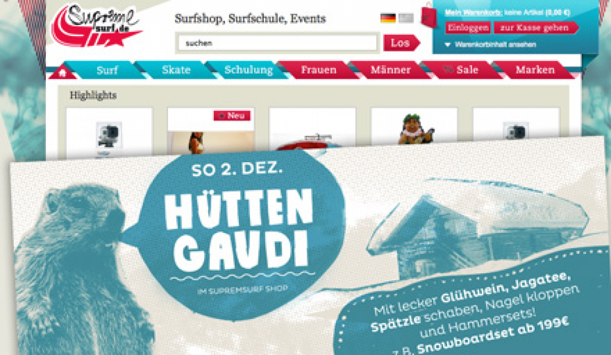 Save the Date - Supremesurf Hüttengaudi