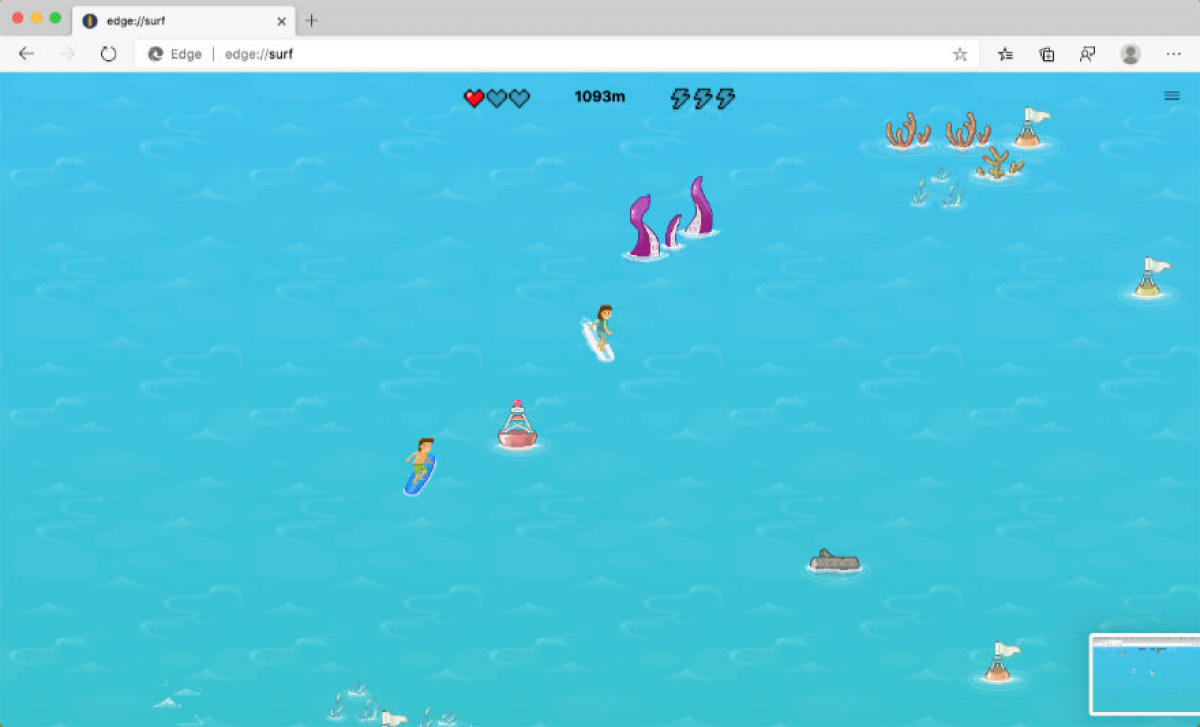 Surf Game - Microsoft Edge