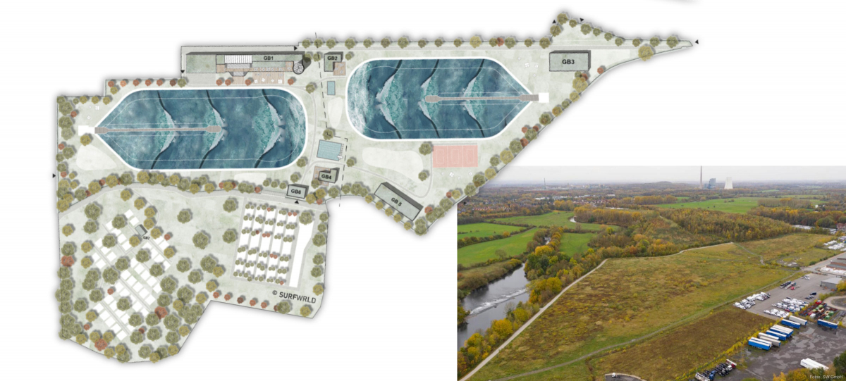 Das Rendering und das Foto sind aus dem Jahr 2021. Im Dezember 2024 wurde die Fläche gekauft.