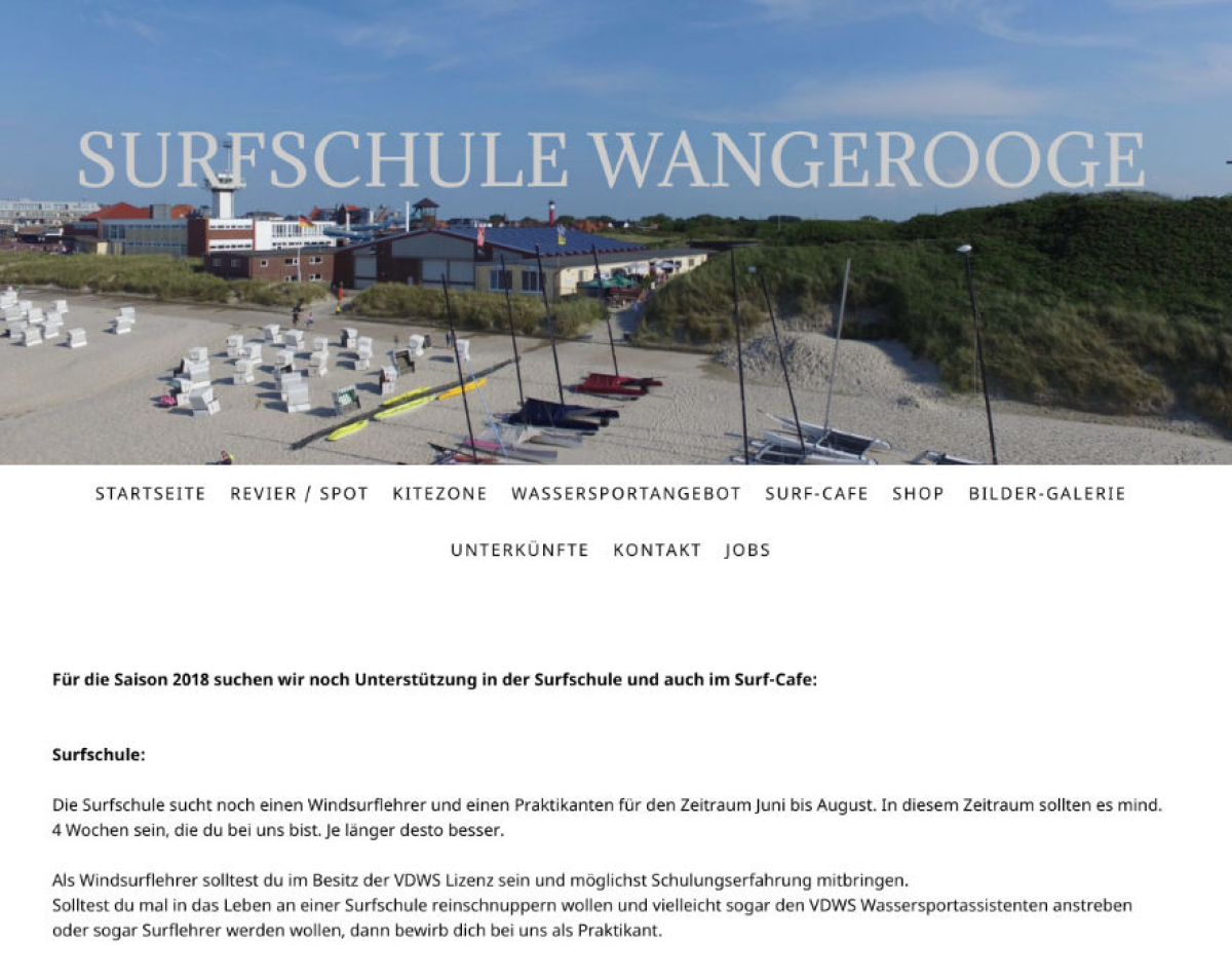 Job Angebot - Wangerooge
