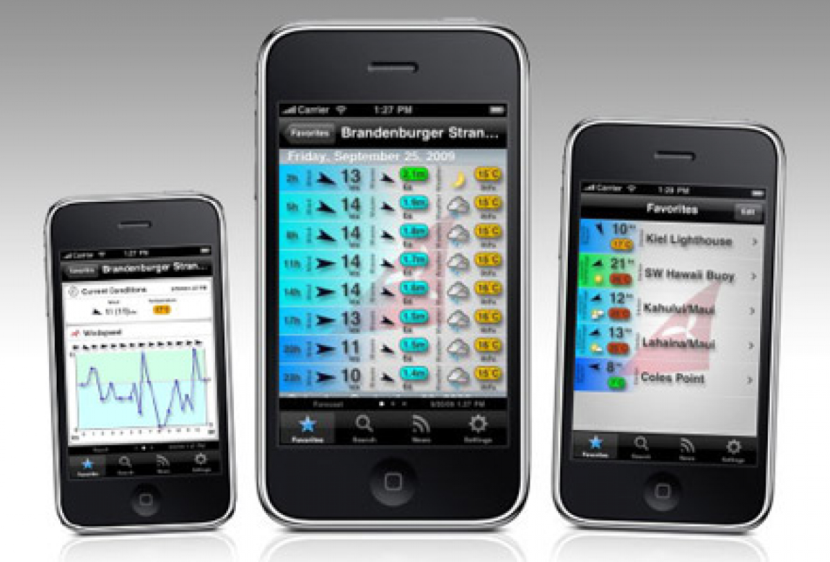 iPhone App - von Windfinder